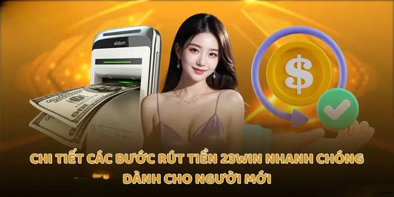 Chi tiết các bước rút tiền 23Win nhanh chóng dành cho người mới